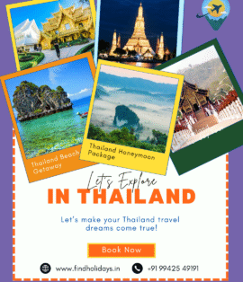Explore Thailand with our 6D/5N tour from Chennai – Bangkok, Pattaya & Phuket. Temples, beaches, nightlife & island fun await!